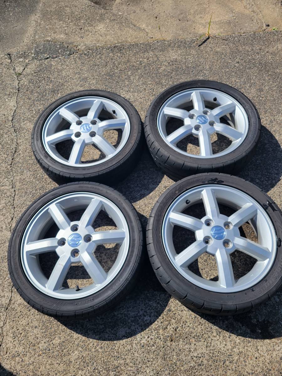 最旬ダウン MID ユーロスピード D.C.52 アルミホール4本 1台分 17×7J 5