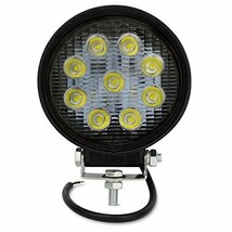 【新品】QV27W 丸型7T-ZM広角 x2個 Safego 27W LED 作業灯/ワークライト 丸形 広角タイプ 9連LED_画像3