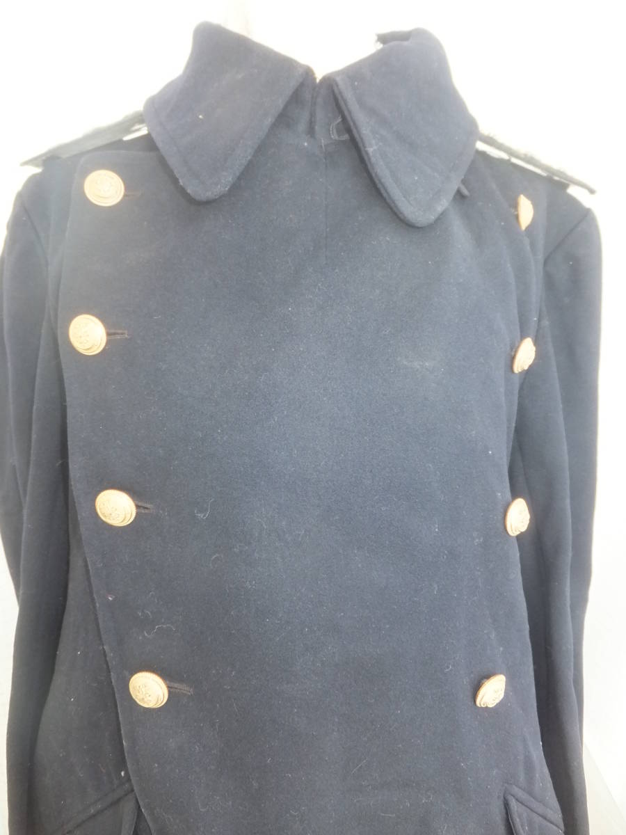 超歓迎された 海軍 旧日本軍 軍服 帝国海軍陸軍 防寒毛皮襟付き 外套