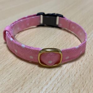 猫 首輪(鈴なし) ハンドメイド