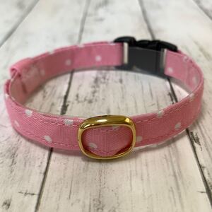 猫 首輪(鈴なし)ハンドメイド