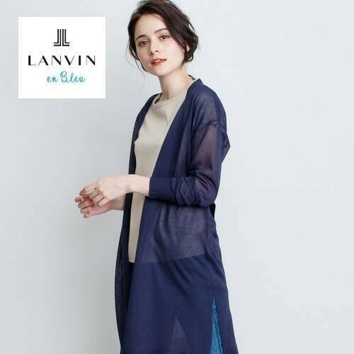 定価 18,000+tax◆ ジャンク品 ◆ LANVINenblue ◆ スパークロングカーディガン ◆