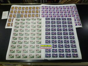 22SE　S　№4　台湾切手　1958年　台湾の花(ラン)　50面シート(1種49枚ブロック+1枚)　計4種　未使用NH・VF