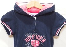 TOMMY HILFIGER◆トミーヒルフィガー 子供服 フード付 ワンピース（ネイビー）サイズ4T◆USED_画像2