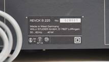 SG-296【ジャンク】REVOX ルボックス CDプレーヤー B 225 通電可能 要整備 リモコン無し 希少 Germany ヴィンテージ オーディオ_画像8