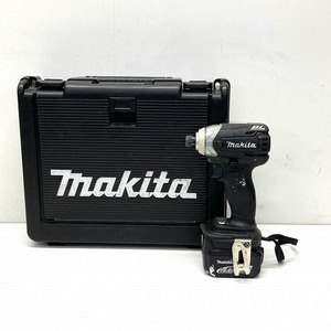 中古◆makita マキタ 充電式インパクトドライバ TD136DRMXB ブラック 14.4v 充電器・バッテリー１個付属 工具