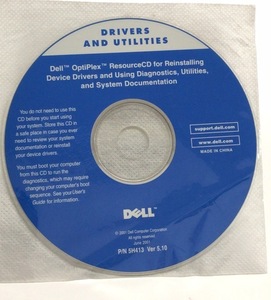 2240090★中古★DELL Drivers and Utilities Dell OptiPlex ResourceCD 　P/N 5H413 Ver 5.10