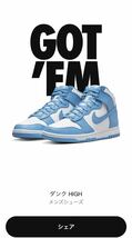 NIKE DUNK HIGH RETRO CHAMPIONSHIP BLUE / ホワイト レーザーブルー / ナイキ ダンク ハイ　28.5_画像1