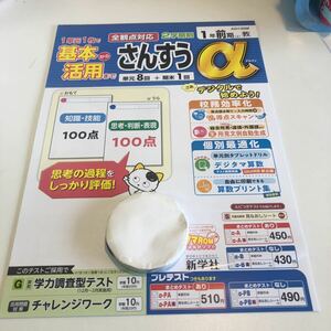 Y23.260 さんすうα 1年生 ドリル 計算 テスト プリント 予習復習 国語 算数 理科 社会 英語 家庭科 家庭学習 全観点 うちのタマ