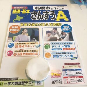 Y23.262 さんすうA 1年生 ドリル 計算 テスト プリント 予習復習 国語 算数 理科 社会 英語 家庭科 家庭学習 全観点 札幌市版 うちのタマ