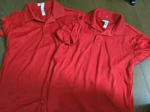 ◎SSサイズ(150サイズ位) 半袖　ポロシャツ(赤)2枚セット送料185円