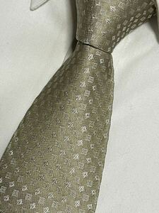  almost unused "GIVENCHY"ji van si. fine pattern brand necktie 204294