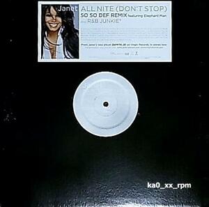 ★☆Janet Jackson「All Nite (Don't Stop / R&B Junkie)」☆★5点以上で送料無料!!!