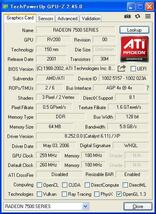 ATI Radeon 7500 64MB DDR AGP ★ロープロファイル専用★_画像5