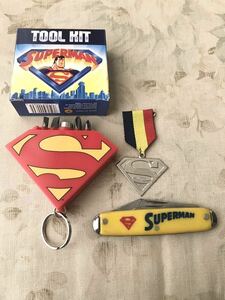  Супермен SUPERMAN DC комикс S Mark герой American Comics герой фильм мульти- tool TOOL KIT мобильный инструмент нож значок bachi