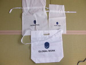*GLOBALWORK свечение bar Work * эко-сумка &la розовый пакет 