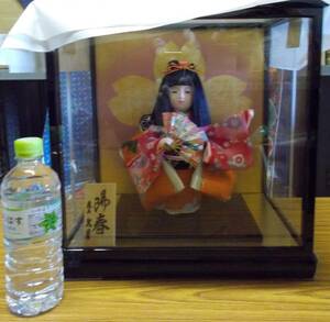 日本人形　久月　月印 陽春 一人扇　店頭展示品