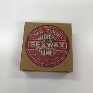 新品 SEXWAX 1個 サーフィン ワックス 夏用 5X QUICK HUMPS RED WARM to MIDTROPIC ワーム トロピカル ボディーボード セックスワックス