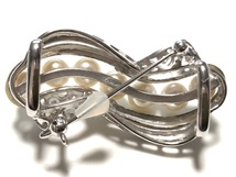 きものやまと 本真珠 SILVER 14.2g ２WAY デザイン ブローチ兼帯留め 品質確認証・ケース付属_画像5