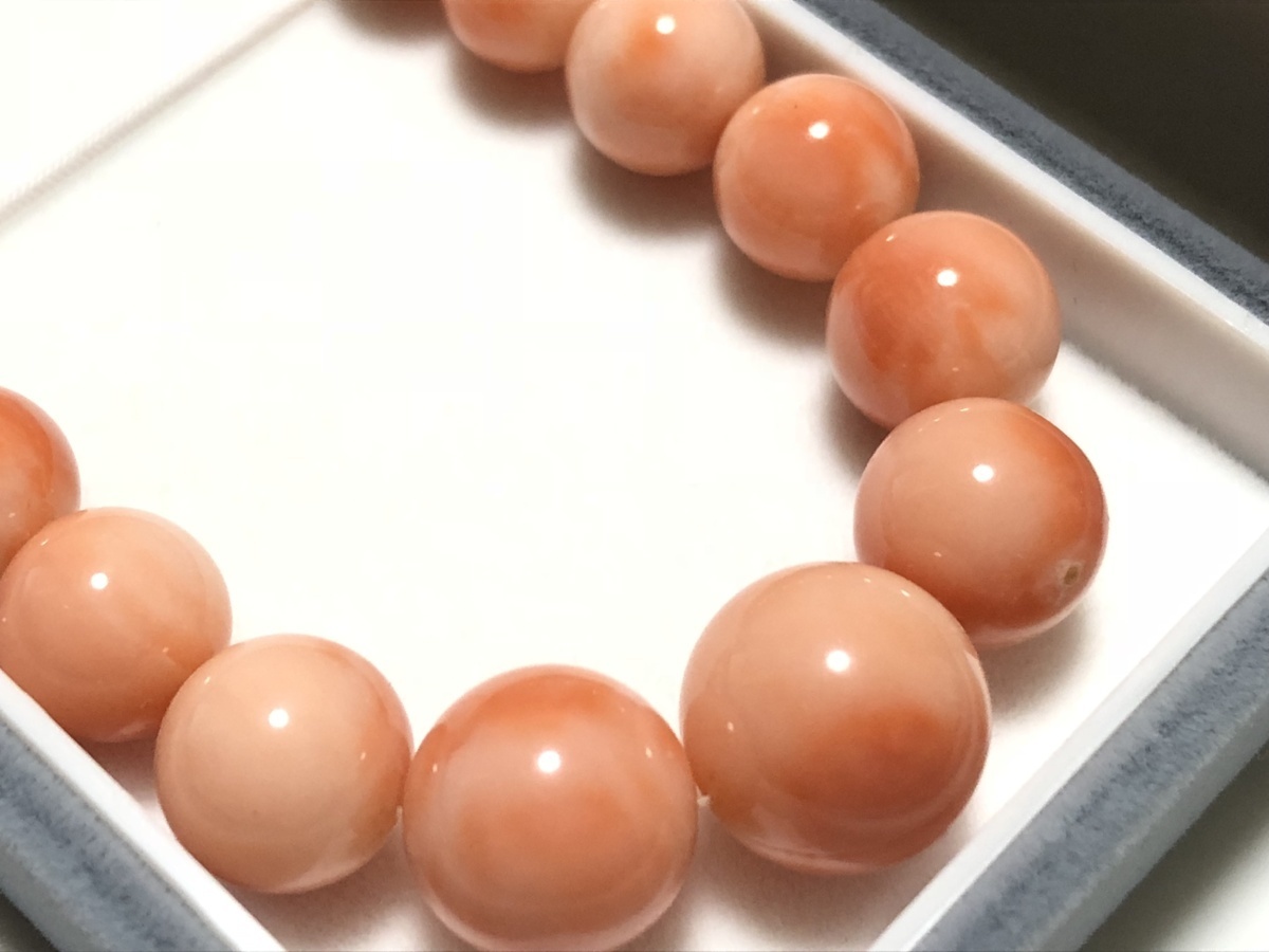 本珊瑚 41.0g 4.5?~12.0?玉 ネックレス 美品