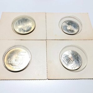 カナダ モントリオール 1976年 オリンピック 10ドル銀貨2枚 5ドル銀貨2枚 未使用の画像1