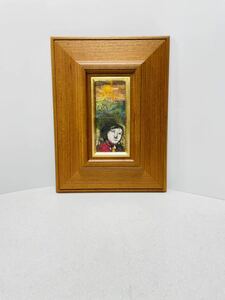 渡辺貞一 「たそがれ」油彩画 絵画 (1971-1)
