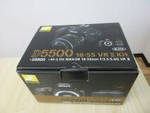 14460 中古 Nikon ニコン D5500 ダブルズームキット デジタル一眼レフカメラ ブラックカラー レンズ2個 バッテリー2個 SDカード付 付属品_画像10