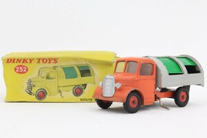 DINKY TOYS/ Dinky toys * [252] REFUSE WAGON orange × green *A4319