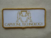 ビンテージ Capstone Technology PC テクノロジー 企業 ロゴ 会社 プリント ワッペン/パッチ 80s USA アメリカ アメカジ ワークシャツ 537_画像3