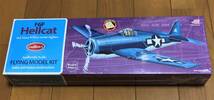 【ゴム動力機】Guillow's製 500シリーズ F6F Hellcat（L/C仕様）（翼長：16.5”＝419ｍｍ）・・・残り1_画像1