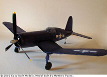 【ゴム動力機】Easy Built製Vought Corsair（翼長：28”=711mm）・・・残り1_画像6