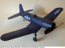 【ゴム動力機】Easy Built製Vought Corsair（翼長：28”=711mm）・・・残り1_画像5