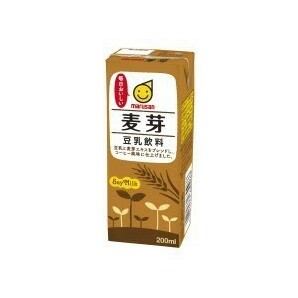 マルサン 豆乳飲料 麦芽 200ml×24本 ※常温保存可能飲料※★安心の全国送料無料にてお客様のご自宅までお届け致します!!★