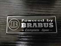 メルセデスベンツ BRABUS エンブレム ブラバス 3cm×8cm アルミ プレート スマート 453C453 A453フォーツーfortwo cabrioW219W246W222w463_画像2