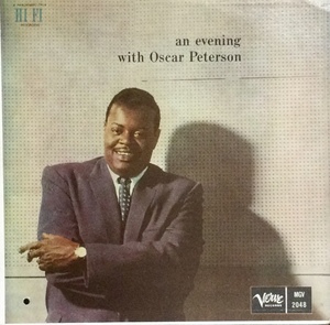 【レコード】・米・Verve輸入盤・ an evening with Oscar Peterson/ ピーターソン＆レイ・ブラウン・DUO V-2048