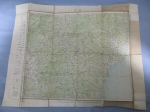 ◆古地図 大正11年1月30日発行 白河◆約45.5㎝×58㎝ 戦前 大日本帝国陸地測量部 二十万分一之尺 福島 茨城 栃木 レア稀少♪2F-120216