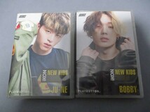 ◆NEW KIDS BEGIN プレイボタン 2点セット◆PLAYBUTTON iKON BOBBY バビ/ JU-NE ジュネ k-pop 韓国 韓流♪R-101127_画像1