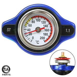 水温計付き ラジエーターキャップ 1.1k タイプA [ブルー/青色] ロードスター/ROADSTER ND5RC 2015/05- エンジン型式/P5-VP[RS]