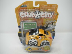 ■ Jada Toysジャダトイズ『CHUB CITY NISSAN 350Z PULL BACK CAR イエロー ニッサンフェアレディ プルバックミニカー』チョロQもどき