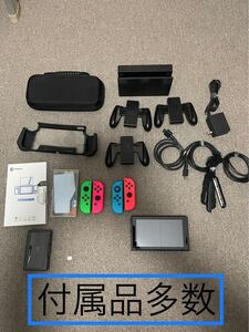 ニンテンドースイッチ本体 ネオンブルー Nintendo Switch Switch本体 未対策 おまけ多数