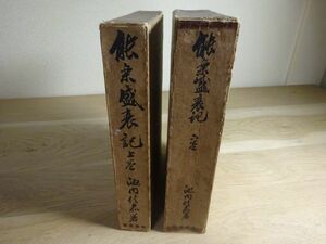 池内信嘉『能楽盛衰記』上下揃　能楽会　大正14年初版函