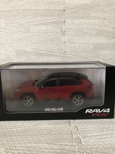 1/30 トヨタ 新型RAV4 PHV 非売品 カラーサンプル ミニカー アティチュードブラックマイカxエモーショナルレッドⅡ