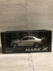 1/30 トヨタ 初代マークX MARK X 前期 カラーサンプル ミニカー 非売品 シルバーメタリック