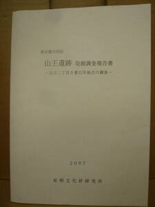 Bｂ1863-d　本　東京都大田区 山王遺跡 発掘調査報告書 山王二丁目9番12号地点の調査　有明文化財研究所