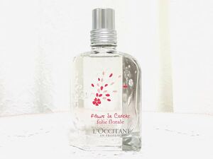 【USED】☆ L'OCCITANE ロクシタン チェリースパークル オードトワレ 50ml 香水 数量限定品 FLEURS SE CERISIER folie florale