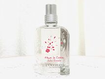 【USED】☆ L'OCCITANE ロクシタン チェリースパークル オードトワレ 50ml 香水 数量限定品 FLEURS SE CERISIER folie florale_画像1