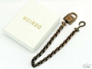 美品 ウィアード WEIRDO パドロック　ウォレットチェーン　財布 ウォレットチェーン　南京錠