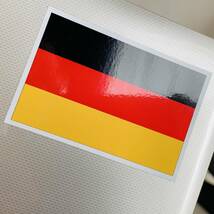 ■_ドイツ国旗ステッカーSサイズ 5x7.5cm 2枚セット　即買■屋外耐候耐水シール 車 バイクやスーツケースに☆ EU_画像1