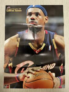 NBAポスター レブロン・ジェームス(LeBron James ) HOOP 2006年7月号別冊付録 B2サイズ(約50cm×約70cm) 【キャブス時代】