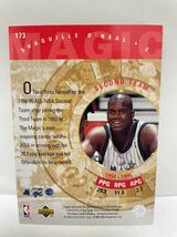 NBAカード　シャキール・オニール　SHAQUILLE O’NEAL ALL NBA SECOND TEAM UPPER DECK 1995【マジック時代】_画像3